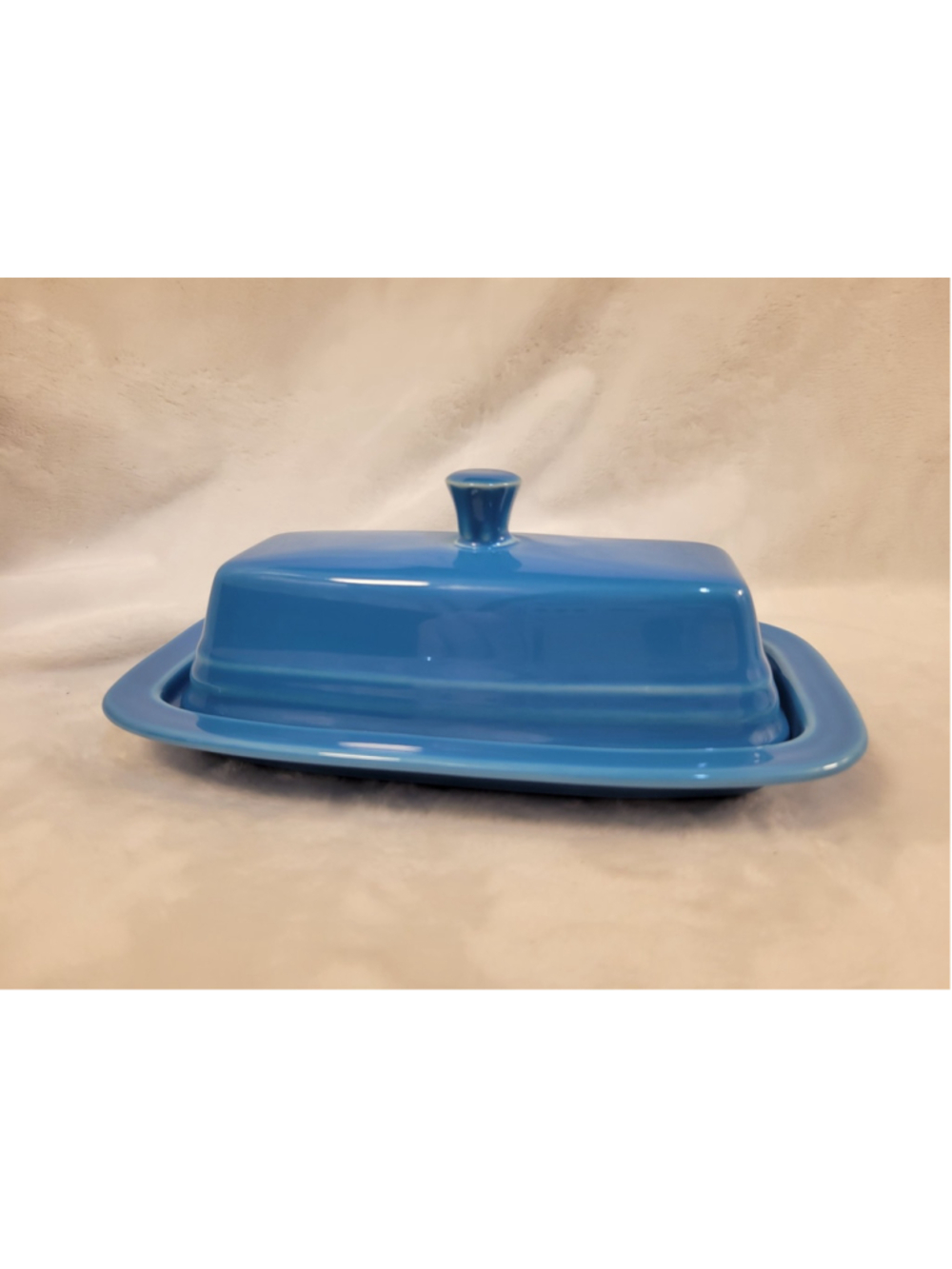 Fiesta 1/4 Lb Butter Dish Peacock Homer Laughlin Fiestaware Retired HLC
